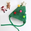 Christmas dog hats, wipes, bibs, dogs, cats, pet teddy bears, West Highland Schnauzers, autumn and winter cat clothes, accessories, Christmas custom scarves, pet accessories Item Picture
